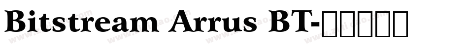Bitstream Arrus BT字体转换